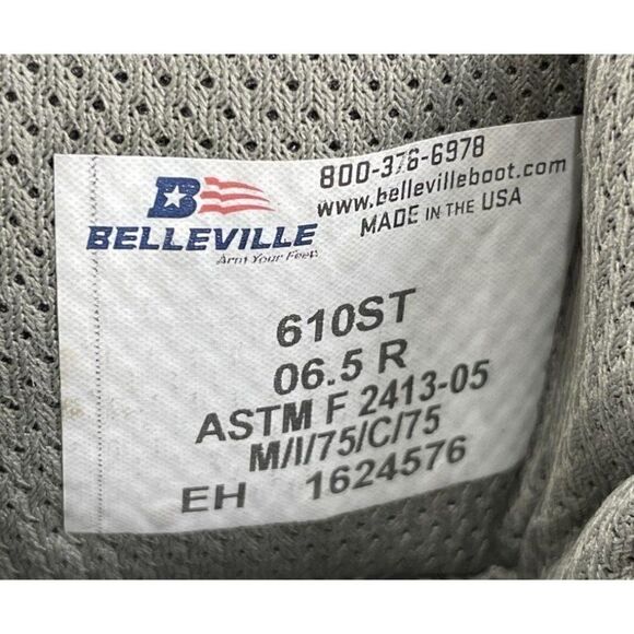 Belleville 610ST Steel Toe Men\'s Boot Size 6.5R NWT\'s Suede Boots NIB GREEN SAGE main image 8